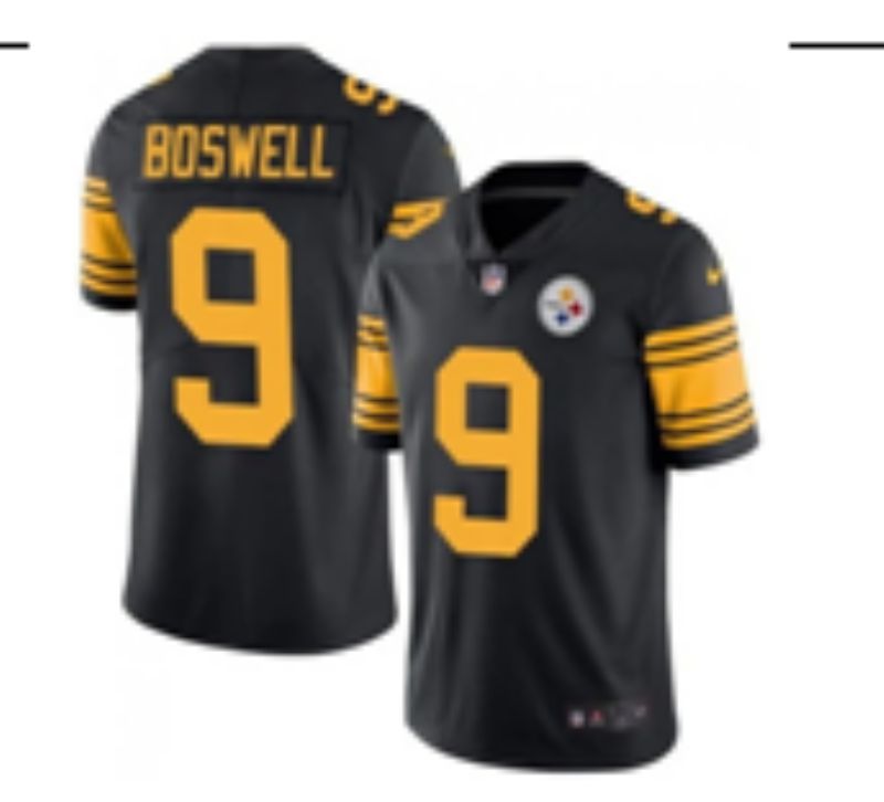 Men 2025 Pittsburgh Steelers 9 Boswell black Third Generation Nike Limited NFL Jersey style 01